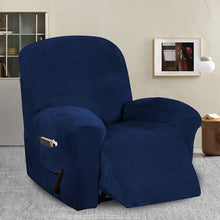 Load image into Gallery viewer, Recliner Chair Cover Velvet Plush Sofa Cover for Large Recliner Thick Velvet Furniture Protector with Elastic Bottom Couch Cover
