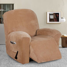 Load image into Gallery viewer, Recliner Chair Cover Velvet Plush Sofa Cover for Large Recliner Thick Velvet Furniture Protector with Elastic Bottom Couch Cover
