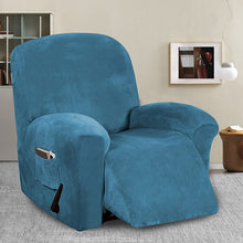 Load image into Gallery viewer, Recliner Chair Cover Velvet Plush Sofa Cover for Large Recliner Thick Velvet Furniture Protector with Elastic Bottom Couch Cover
