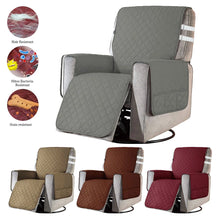 Load image into Gallery viewer, Recliner Chair Slipcover Mat Pet Sofa Protective Covers Anti Slip Washable Sofa Couch Cover Side Pocket Armchair Throw Mat

