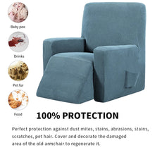 Load image into Gallery viewer, Armchair Soft Chair Covers Furniture Protector Non-slip Recliner Protector Elastic All-inclusive Massage Sofa Cover
