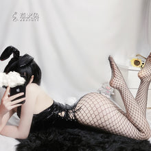 Load image into Gallery viewer, Faux Leather Rabbit Woman Set Bunny Girl Costume KDA ALL OUT Costume Sexy Cosplay for Women Bunny Suit Jumpsuit LOL Game
