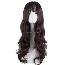 Load image into Gallery viewer, Fei-Show Synthetic Heat Resistant Fiber Long Curly Silver Grey Thin Bangs Hair Costume Cosplay Wigs Carnival Events Hairpiece
