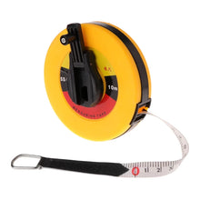 Load image into Gallery viewer, Fiber Measuring Tape 10/30m Hand-held Disc Flexible Ruler Wind Up Measure
