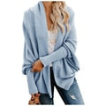 Load image into Gallery viewer, Fitshinling Oversized Sweater Cardigan Female Clothes Patchwork Batwing Sleeve Long Outerwear Women Winter Big Size Jacket Coat
