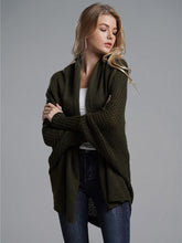 Load image into Gallery viewer, Fitshinling Oversized Sweater Cardigan Female Clothes Patchwork Batwing Sleeve Long Outerwear Women Winter Big Size Jacket Coat
