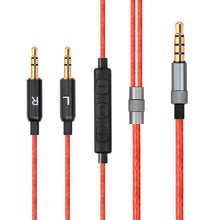 Load image into Gallery viewer, Flexural Replacement 1.2m Audio Cable With Mic For Sol Republic Master Tracks HD V8 V10 V12 X3 Headphone Audio Cable
