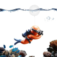 Load image into Gallery viewer, Floating Diver Fish Tank Decorations | Cute Resin Frogman Fish Tank Ornament | Lovely Diver Fish Tank Decor for All Kinds of Fis
