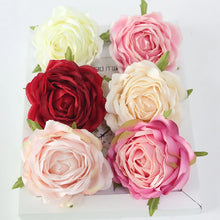 Load image into Gallery viewer, Artificial Flowers Head Retro Rose Heads High Quality Silk Roses Wedding decor fake flower head Party Decoration

