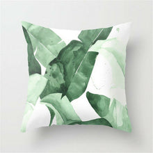 Load image into Gallery viewer, Floral Tropical plant leaves pillowcase cushion cover home decor rainforest green leaves plants throw sofa car cushion cover
