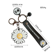 Load image into Gallery viewer, Flower Keychain For Women Silicone Trinket Charms Daisy Key Chain Girl Bags Keyring Jewelry Gift Key Ring Car Bag Pendant
