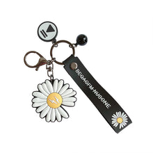 Load image into Gallery viewer, Flower Keychain For Women Silicone Trinket Charms Daisy Key Chain Girl Bags Keyring Jewelry Gift Key Ring Car Bag Pendant
