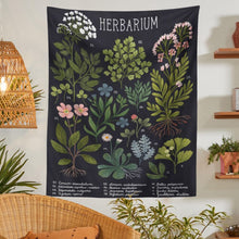 Load image into Gallery viewer, Flower Plant Tapestry Wall Hanging Botanical Art Wall Tapestries Living Room Bedroom Home Decoration Tapestry
