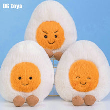 Load image into Gallery viewer, Fluffy Super Soft Boiled Egg Plush Cuddly Plushies Doll Stuffed Food Long Plush Different Emotions Baby Appease toys Kids
