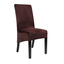 Load image into Gallery viewer, Velvet Extra Large Dining Chair Cover XL Size Slipcover for Chairs Long Back Kitchen Chair Covers Elastic Stretch
