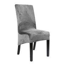 Load image into Gallery viewer, Velvet Extra Large Dining Chair Cover XL Size Slipcover for Chairs Long Back Kitchen Chair Covers Elastic Stretch
