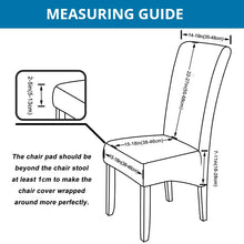 Load image into Gallery viewer, Velvet Extra Large Dining Chair Cover XL Size Slipcover for Chairs Long Back Kitchen Chair Covers Elastic Stretch
