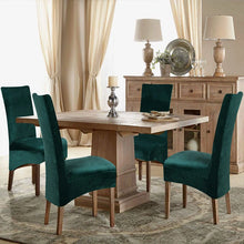 Load image into Gallery viewer, Velvet Extra Large Dining Chair Cover XL Size Slipcover for Chairs Long Back Kitchen Chair Covers Elastic Stretch
