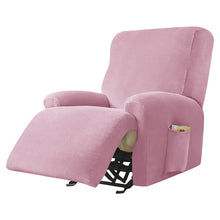 Load image into Gallery viewer, Velvet Plush Recliner Cover Split Design Stretch Lazy Boy Chair Cover Lounger Single Seater Couch Sofa Slipcover Armchair Covers
