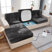 Load image into Gallery viewer, Velvet Sofa Seat Covers for Living Room Plush Cushion Cover Thick Jacquard Solid Soft Stretch couch Slipcover Funiture Protector
