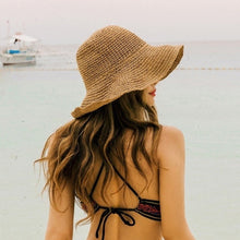 Load image into Gallery viewer, Folding Straw Hat Women's Summer Outing Sun Visor Holiday Cool Hat Seaside Beach Hat Tide Summer Hats
