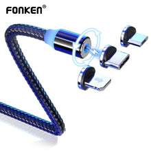 Load image into Gallery viewer, Fonken Magnetic Charging Cable Type C Magnetic Cable For Samsung Xiaomi Mobile Phone Charger Micro USB Magnet Cable  For Iphone
