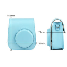 Load image into Gallery viewer, For Fujifilm Polaroid Film Camera Bag with Shoulder Strap for Instax Mini 11 Camera Case PU Leather Soft Silicone Cover Bag
