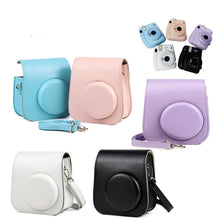 Load image into Gallery viewer, For Fujifilm Polaroid Film Camera Bag with Shoulder Strap for Instax Mini 11 Camera Case PU Leather Soft Silicone Cover Bag
