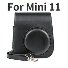 Load image into Gallery viewer, For Fujifilm Polaroid Film Camera Bag with Shoulder Strap for Instax Mini 11 Camera Case PU Leather Soft Silicone Cover Bag
