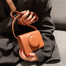 Load image into Gallery viewer, For Fujifilm Polaroid Film Camera Bag with Shoulder Strap for Instax Mini 11 Camera Case PU Leather Soft Silicone Cover Bag
