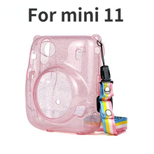 Load image into Gallery viewer, For Fujifilm Polaroid Film Camera Bag with Shoulder Strap for Instax Mini 11 Camera Case PU Leather Soft Silicone Cover Bag
