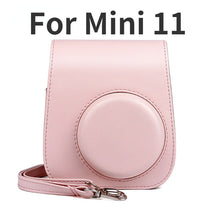 Load image into Gallery viewer, For Fujifilm Polaroid Film Camera Bag with Shoulder Strap for Instax Mini 11 Camera Case PU Leather Soft Silicone Cover Bag
