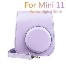 Load image into Gallery viewer, For Instax Mini 11 Camera Case PU Leather Soft Silicone Cover Bag for Fujifilm Polaroid Film Camera Bag with Shoulder Strap
