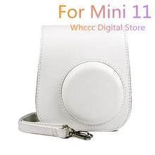 Load image into Gallery viewer, For Instax Mini 11 Camera Case PU Leather Soft Silicone Cover Bag for Fujifilm Polaroid Film Camera Bag with Shoulder Strap
