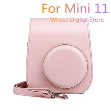 Load image into Gallery viewer, For Instax Mini 11 Camera Case PU Leather Soft Silicone Cover Bag for Fujifilm Polaroid Film Camera Bag with Shoulder Strap
