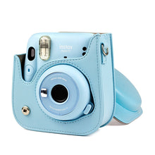 Load image into Gallery viewer, For Instax Mini 11 Camera Case PU Leather Soft Silicone Cover Bag for Fujifilm Polaroid Film Camera Bag with Shoulder Strap
