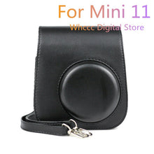 Load image into Gallery viewer, For Instax Mini 11 Camera Case PU Leather Soft Silicone Cover Bag for Fujifilm Polaroid Film Camera Bag with Shoulder Strap
