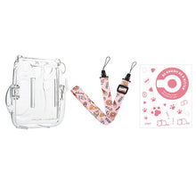 Load image into Gallery viewer, For Polaroid Instax Mini11 Crystal Transparent Protective Case Photo Storage Bag Shell Crystal Shell Strap Rope Sticker
