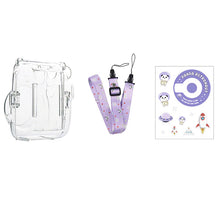 Load image into Gallery viewer, For Polaroid Instax Mini11 Crystal Transparent Protective Case Photo Storage Bag Shell Crystal Shell Strap Rope Sticker

