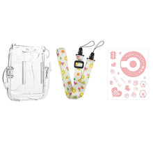 Load image into Gallery viewer, For Polaroid Instax Mini11 Crystal Transparent Protective Case Photo Storage Bag Shell Crystal Shell Strap Rope Sticker
