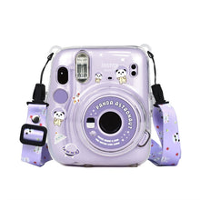 Load image into Gallery viewer, For Polaroid Instax Mini11 Crystal Transparent Protective Case Photo Storage Bag Shell Crystal Shell Strap Rope Sticker
