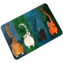 Load image into Gallery viewer, Four Cats Doormat Non-Slip Door Mat Waterproof Rugs Indoor Carpet Universal Welcome Mat Front Door Mud Absorbent for Floor Entra
