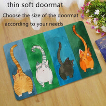 Load image into Gallery viewer, Four Cats Doormat Non-Slip Door Mat Waterproof Rugs Indoor Carpet Universal Welcome Mat Front Door Mud Absorbent for Floor Entra

