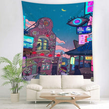 Load image into Gallery viewer, Fresh Comic Cartoon Tapestry Girl Kawaii Room Decora Romantic Tapestry Wall Hanging Tapestry
