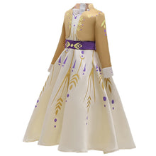 Load image into Gallery viewer, Princess Girls Dress Anna Cosplay Costume Snow Queen Elsa 2 Dresses Anna Dress for Birthday Halloween Cosplay Costume

