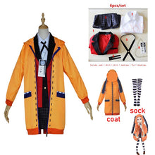 Load image into Gallery viewer, Full Set Kakegurui Jabami Yumeko Costume Anime Compulsive Gambler Yomozuki Runa Cosplay Red Japan School Girls Uniform

