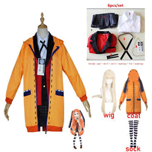 Load image into Gallery viewer, Full Set Kakegurui Jabami Yumeko Costume Anime Compulsive Gambler Yomozuki Runa Cosplay Red Japan School Girls Uniform
