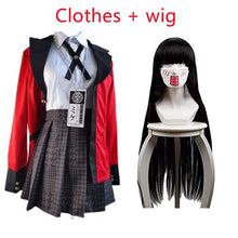 Load image into Gallery viewer, Full Set Kakegurui Jabami Yumeko Costume Anime Compulsive Gambler Yomozuki Runa Cosplay Red Japan School Girls Uniform
