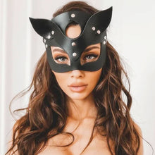 Load image into Gallery viewer, Fullyoung Sexy Leather Mask Bunny Girl Cosplay Masquerade Erotic Halloween Carnival Party Masks Bdsm Bondage Games Fetish Mask
