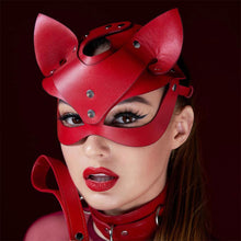 Load image into Gallery viewer, Fullyoung Sexy Leather Mask Bunny Girl Cosplay Masquerade Erotic Halloween Carnival Party Masks Bdsm Bondage Games Fetish Mask
